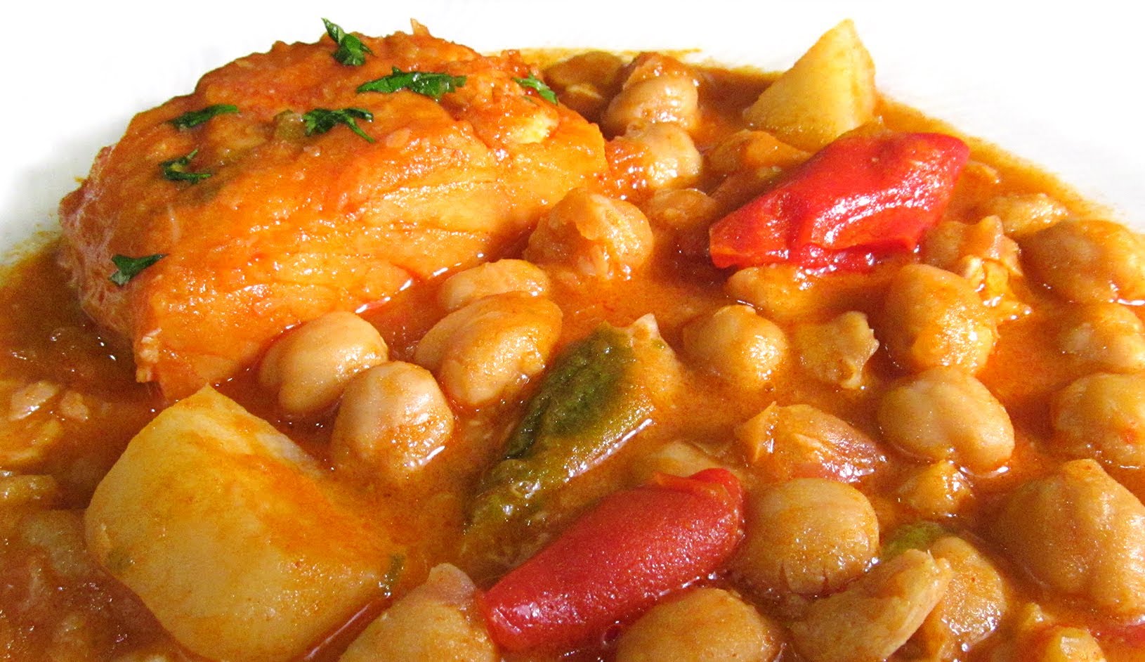 garbanzos con bacalao