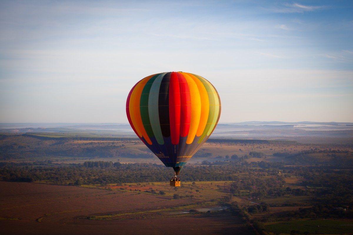 Hot air balloon flight